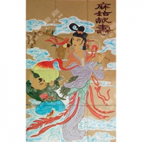 線刻壁畫(麻姑獻(xiàn)壽)